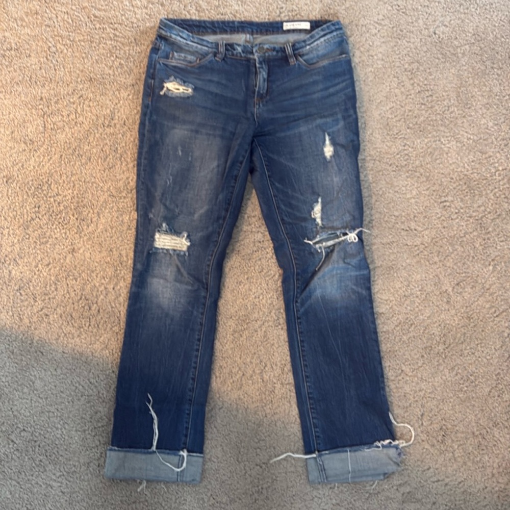 Blank NYC deep cuff straight jean